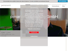 Tablet Screenshot of p-manent.de